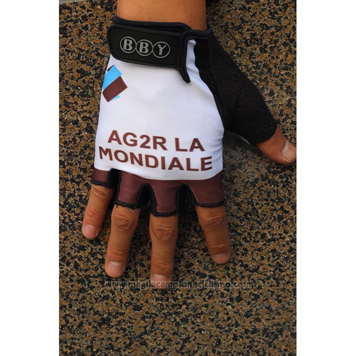 2020 Ag2r La Mondiale Guanti Corti Ciclismo